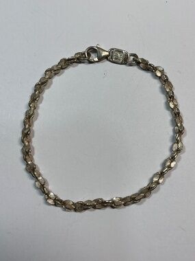 USA 999 Silver Bracelet. 7.25 inches long